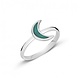 Australia Sterling Silver Turquoise Moon ring