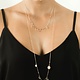 USA Long Moon Phase Necklace - Gold