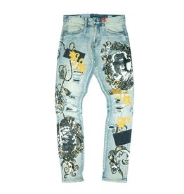 smoke rise denim jeans