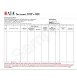 G703–1992, Continuation Sheet for G702 (Pack of 50)