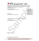 A142–2014, Standard Form of Agreement Between Design-Builder and Contractor