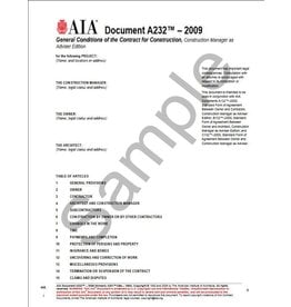 A232–2009 General Conditions of the Contract for Construction, Construction Manager as Adviser Edition