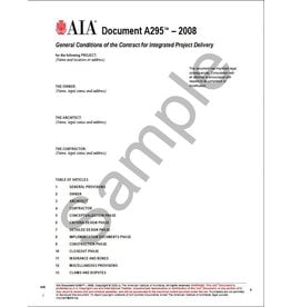 A295–2008, General Conditions of the Contract for Integrated Project Delivery