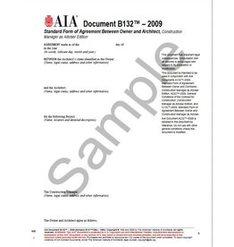 B132–2009 (formerly B141CMa–1992), Standard Form of Agreement Between Owner and Architect, Construction Manager as Adviser Edition