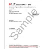 A107-2007 Standard Form of Agreement Between Owner and Contractor for a Project of Limited Scope