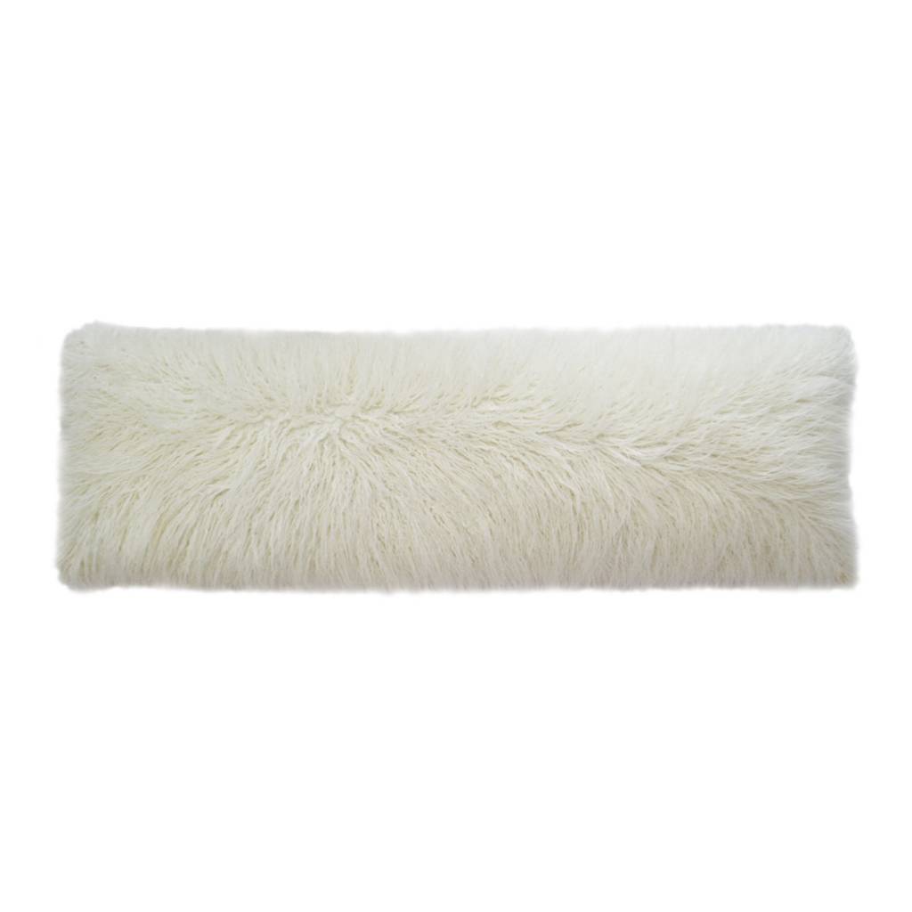 Llama Fur Bolster Pillow 14 x 42 