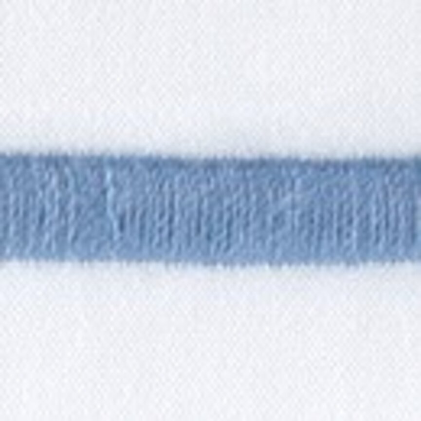 Matouk Ansonia Bedding Collection White 500TC Percale Satin Stitch Detail