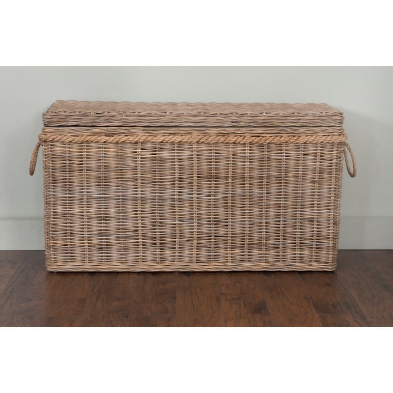 blanket basket with lid
