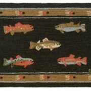 River Fish Rug