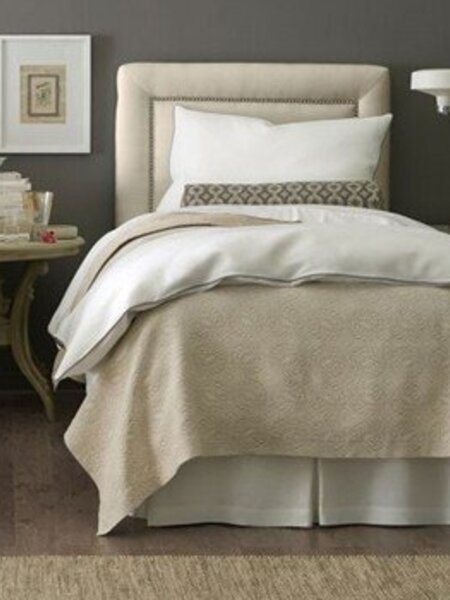 Malleo Upholstered Bed in Draper Slate Collection