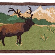 Elk in The Tetons Rug  2x4