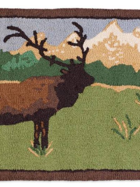 Elk in The Tetons Rug  2x4