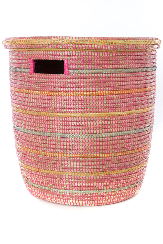 Swahili Wholesale Sunrise Stripes-Flat lid Storage Basket
