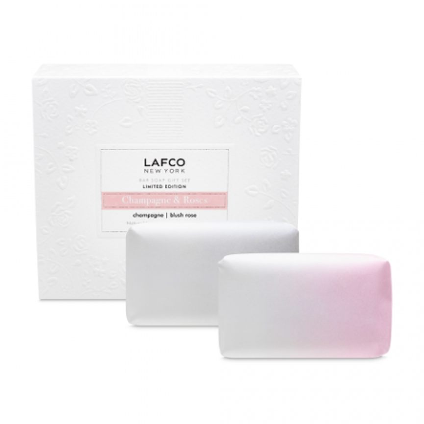 Lafco Champagne and Roses Soap Duo