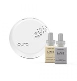 Lafco New York Pura Smart Diffuser Set-w/Chamomile Lavendar & Champagne scents