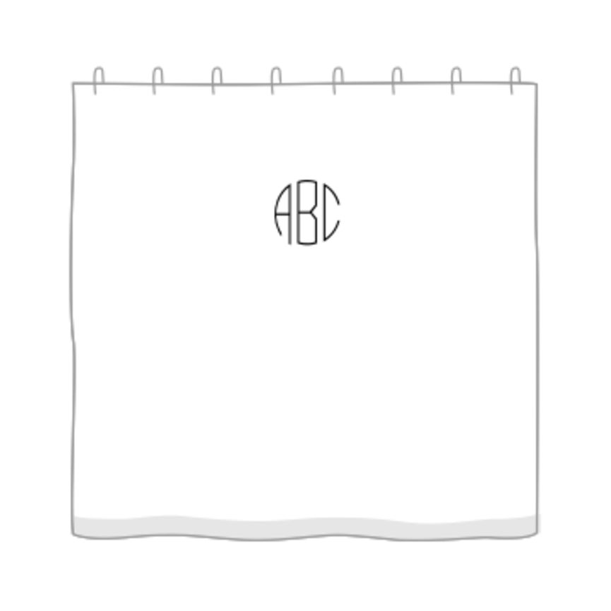 Matouk Belgian Waffle Shower Curtain 72" x 72"