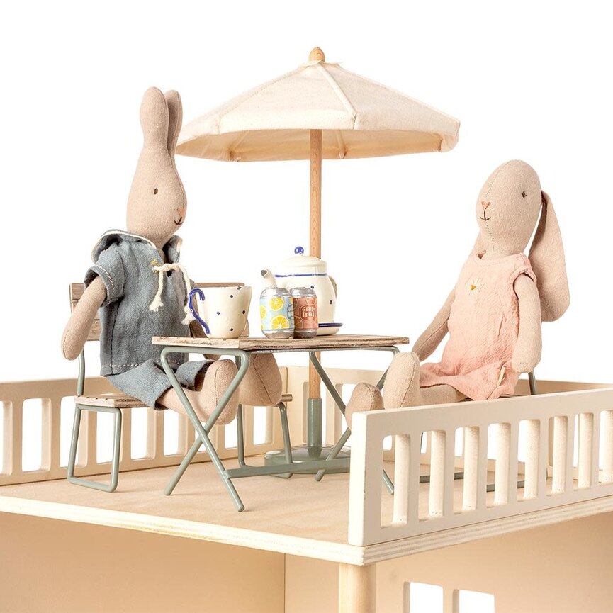Maileg Garden Set, Table w/chair & Bench