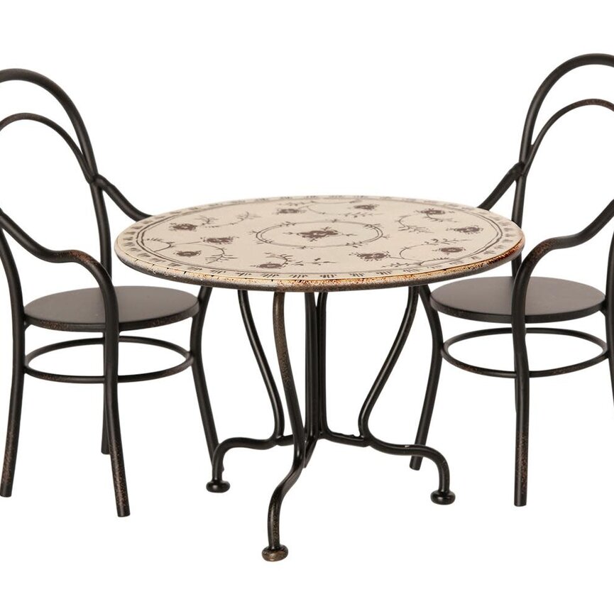 Maileg Dining Table set w/ 2 chairs