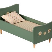 Wooden Bed, Mini-Mint Blue