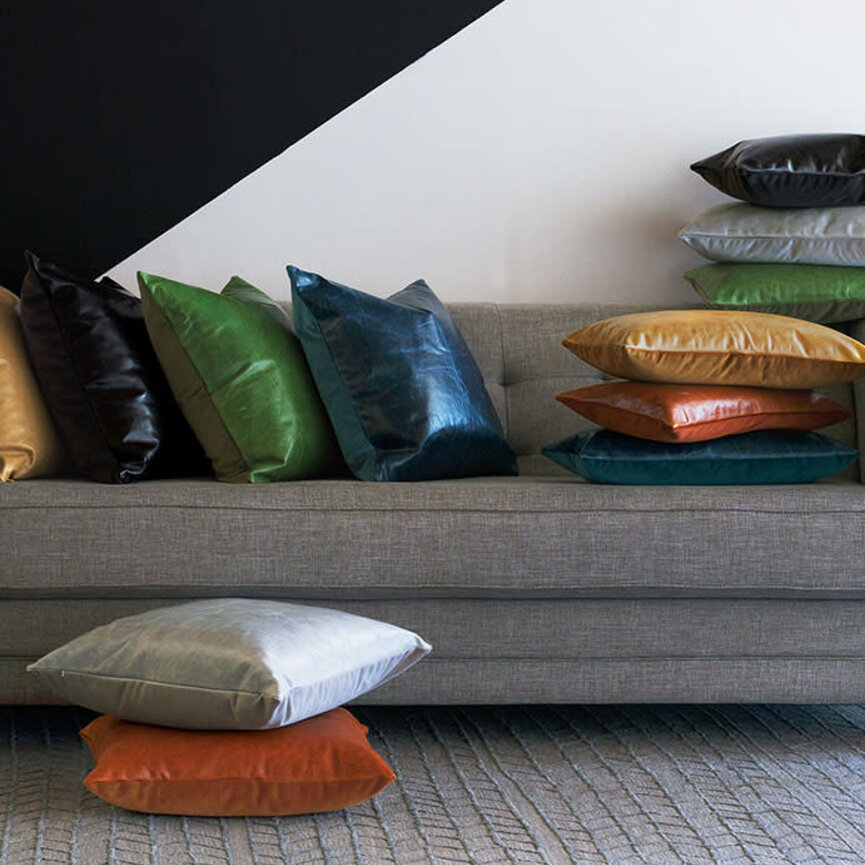 Tudor Leather Decorative Accent Pillows