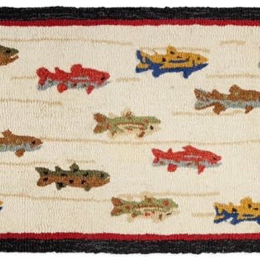 Summer Trout Rug- 2 x 4