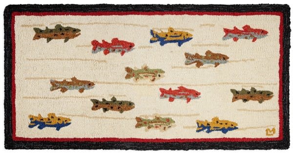 Summer Trout Rug- 2 x 4