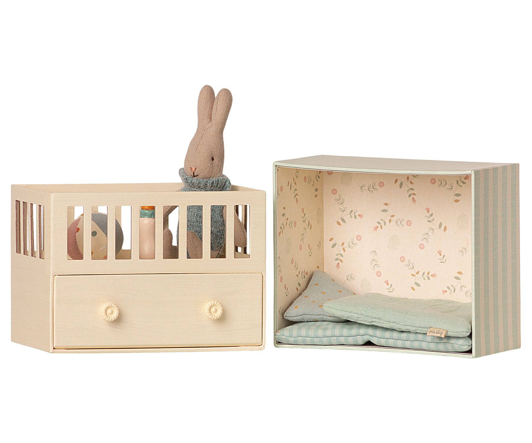 Maileg Baby Room w/Micro Bunny