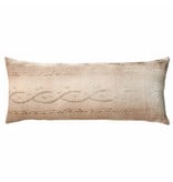 Kevin O'Brien Studio Cable Knit Velvet Pillow-Latte 16 x 36