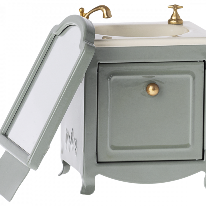 Maileg Sink dresser Dark Mint