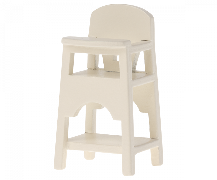 Maileg High Chair, Mouse - White