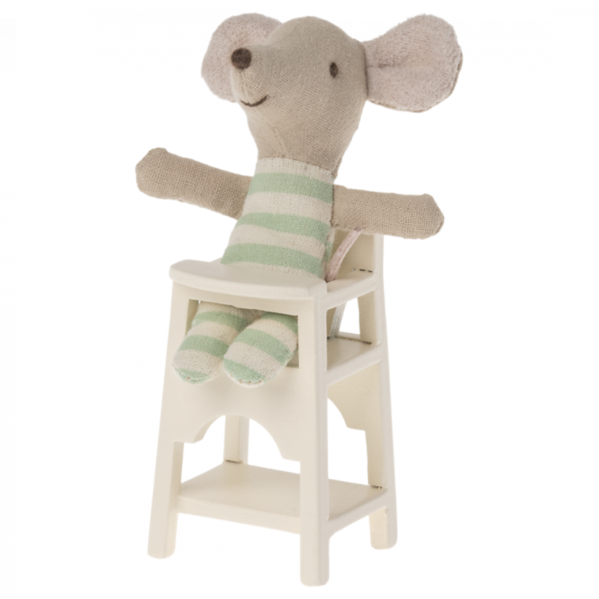 High Chair, Mouse - White