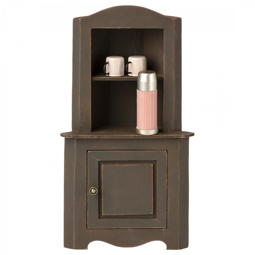 Mini Corner Cabinet-Brown