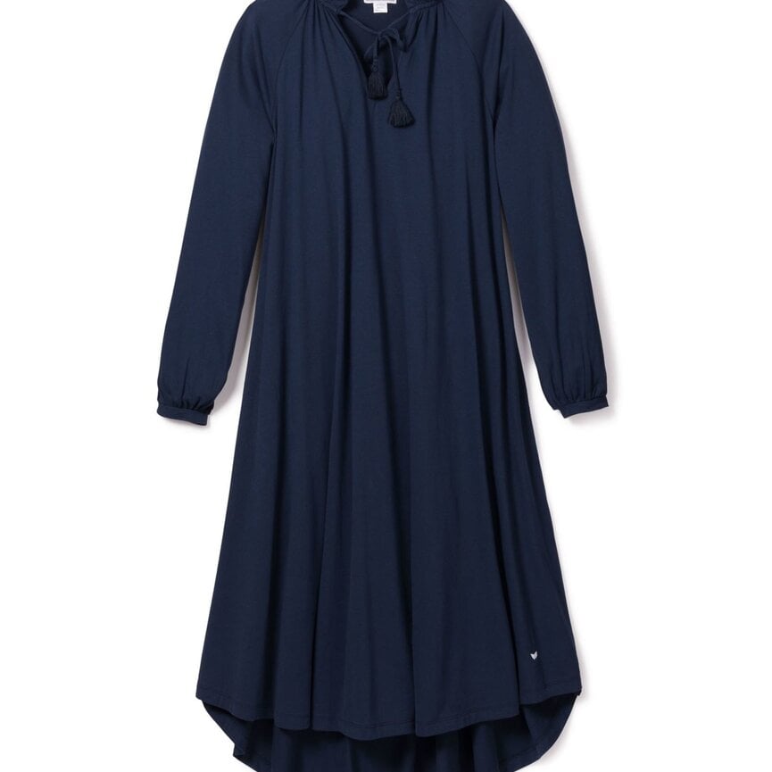 PP Pima Navy Garbo Nightgown