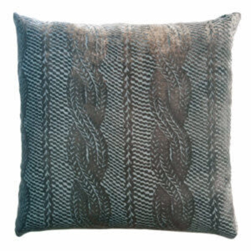 KOB Cable Knit Velvet Pillow