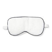 PP White Eye Mask with Navy Piping