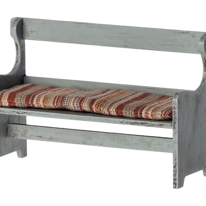 Maileg Bench, Mouse- Vintage Off White