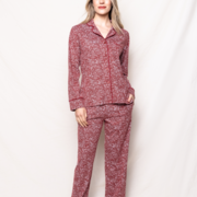 PP Luxe Pima Cotton Bordeaux Paisley Pajama Set