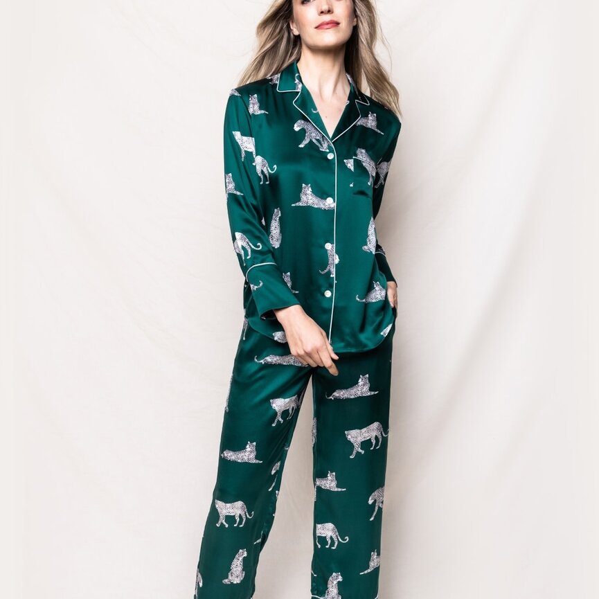 100% Mulberry Silk Women's Panthère de Luxe Pajama