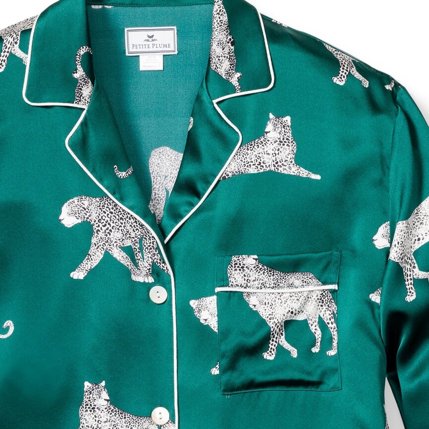 100% Mulberry Silk Women's Panthère de Luxe Pajama