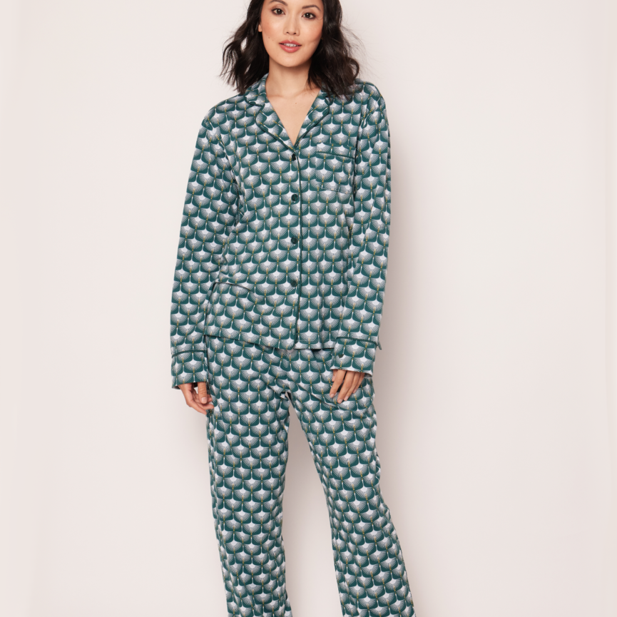 PP Luxe Pima Cotton Sonnet of Swans Pajama Set