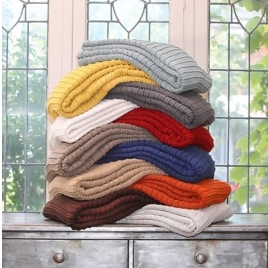 Daniel Stuart Pleat Knit Blankets