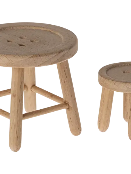 Maileg Table and stool set, Mouse