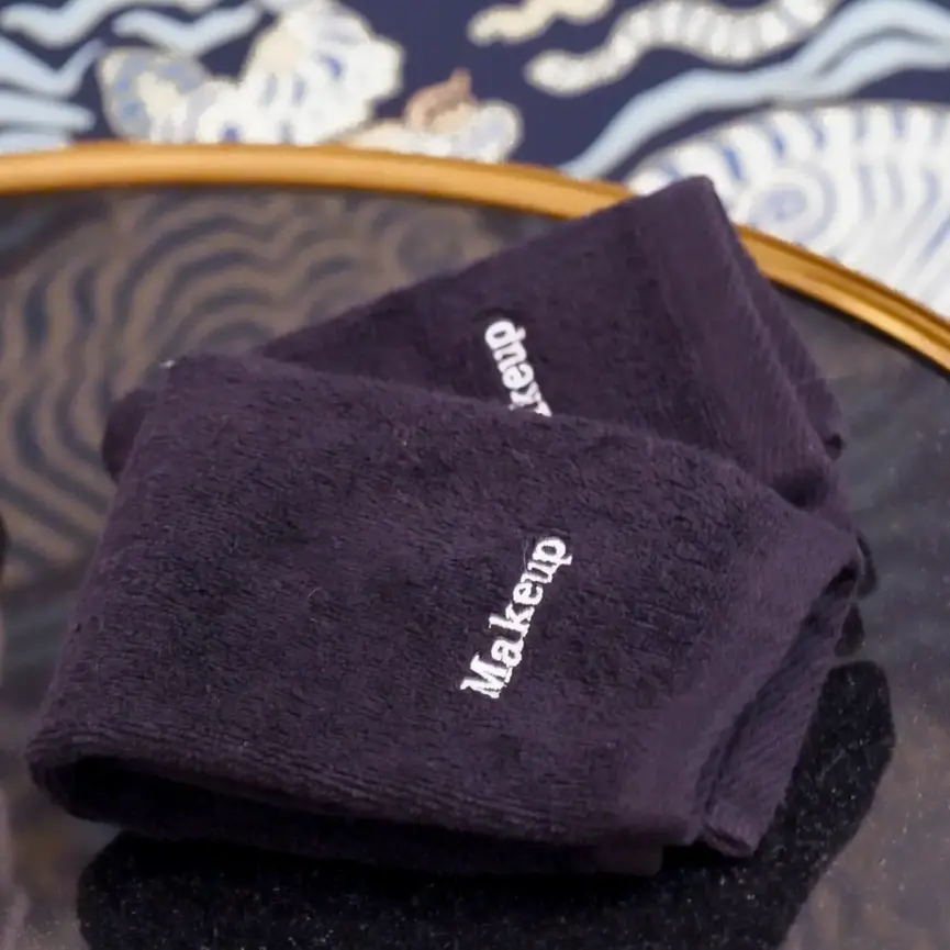 Black Makeup Washcloths set (2)