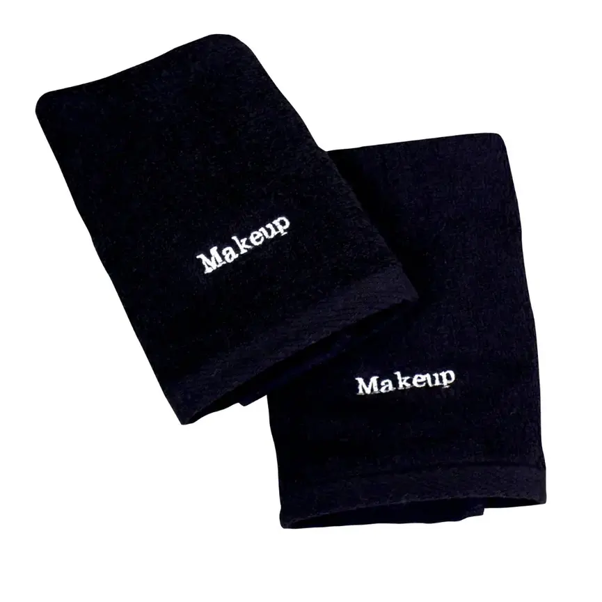 Black Makeup Washcloths set (2)