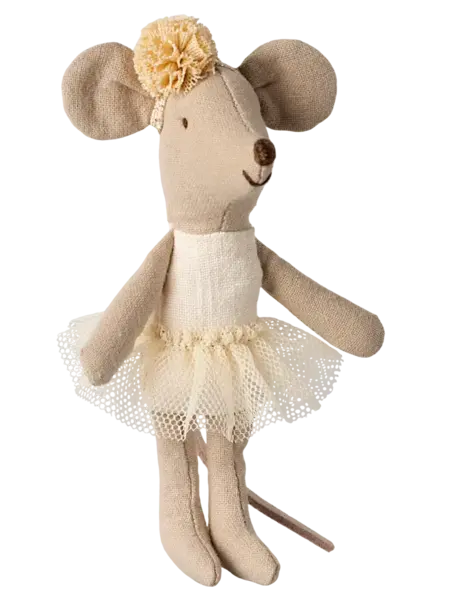 Ballerina Mouse, Little Sister- Off White *retired version*