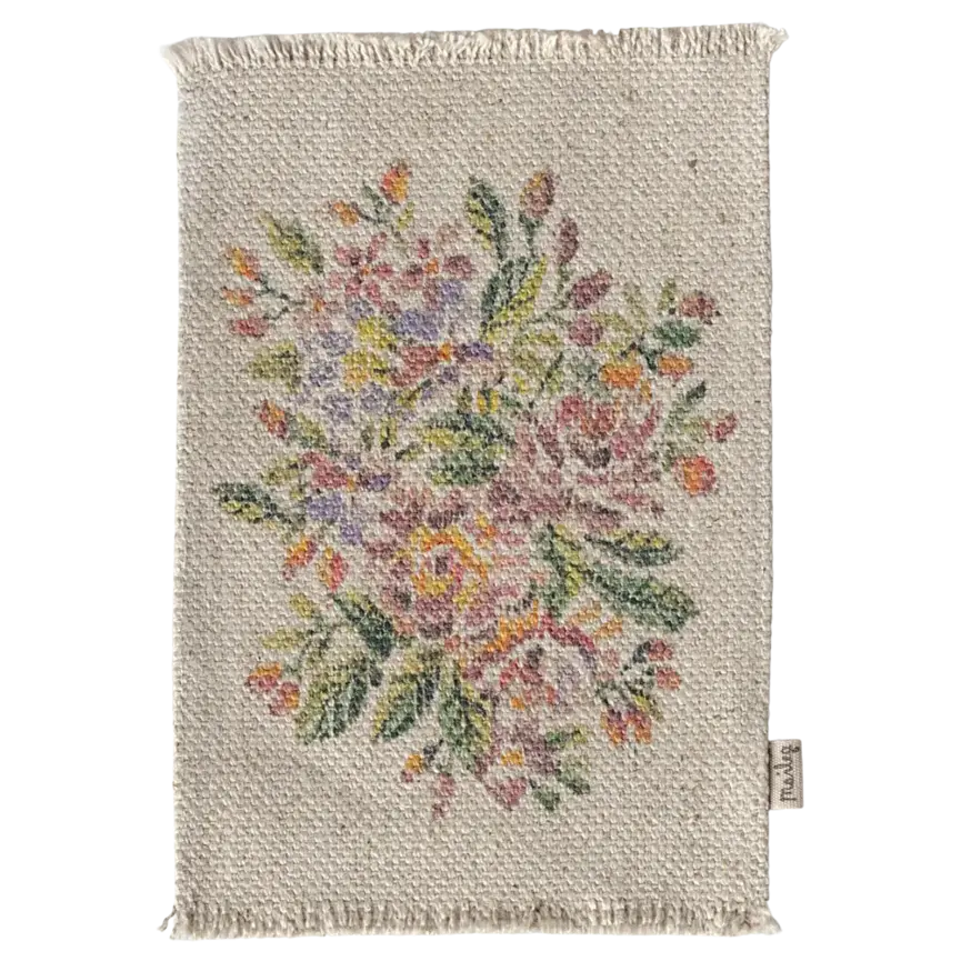 Rug, Miniature, Medium-Flowers