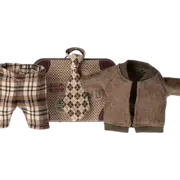 Jacket, Pants and Tie in Suitcase-Grandpa Mouse