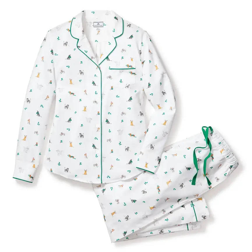 PP Women's Luxe Pima Jingle Paws Pajama Set