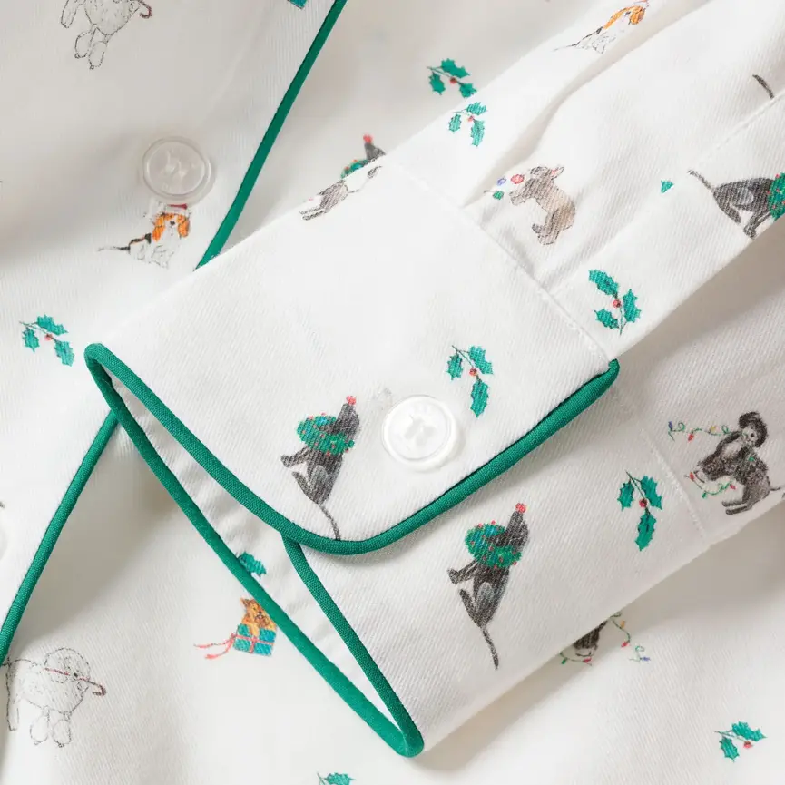PP Women's Luxe Pima Jingle Paws Pajama Set