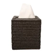 Rattan Column Tissue Box Cover